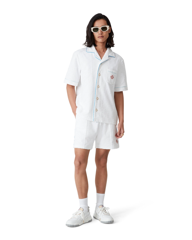 Casablanca Tennis Stripe Towelling Shorts | Casablanca Paris
