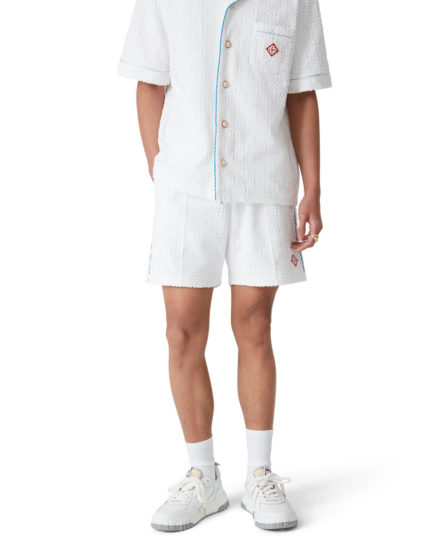 Casablanca Tennis Stripe Towelling Shorts | Casablanca Paris