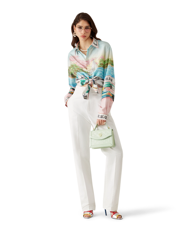 Casablanca The Art Of Racing Long-Sleeve Silk Shirt– Casablanca