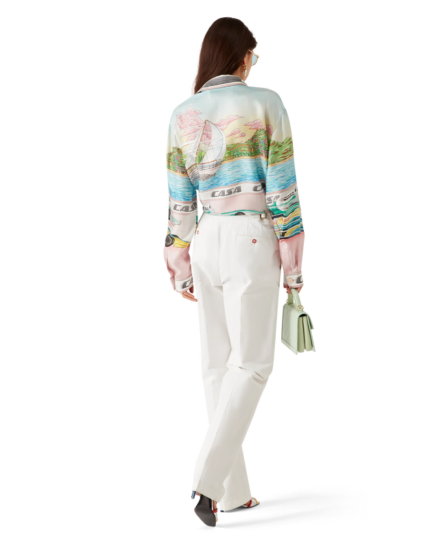 Casablanca The Art Of Racing Long-Sleeve Silk Shirt– Casablanca