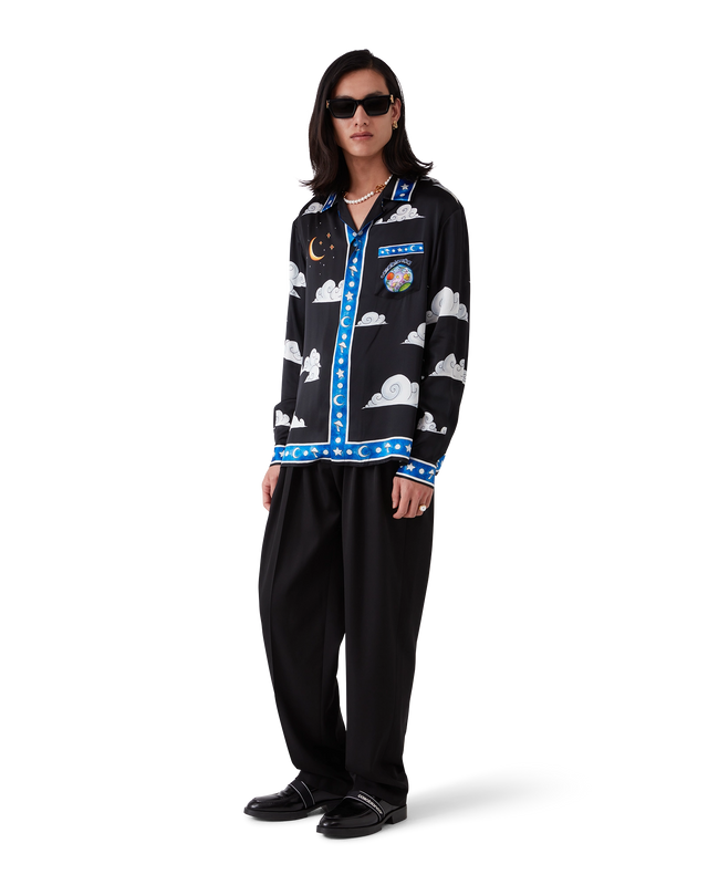 Casablanca The Four Elements Long-Sleeve Silk Shirt– Casablanca