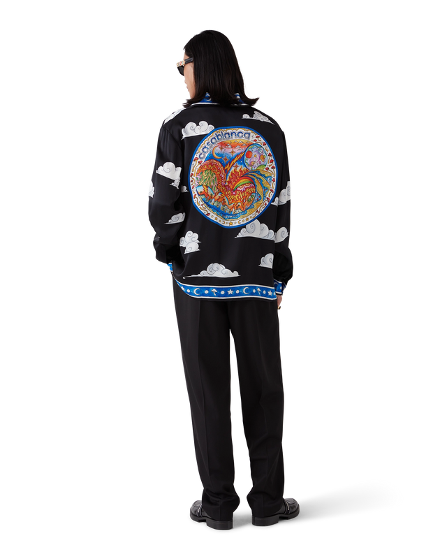 Casablanca The Four Elements Long-Sleeve Silk Shirt– Casablanca