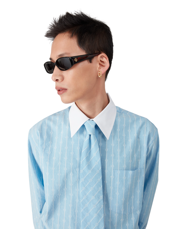 Casablanca Tortoiseshell Slim Sunglasses– Casablanca