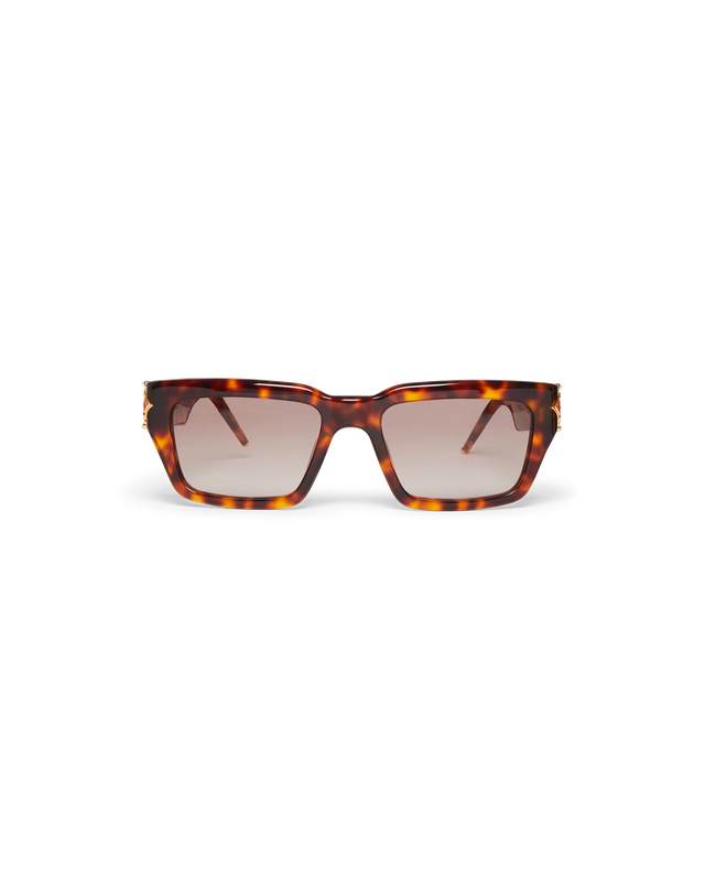 Casablanca Tortoiseshell The Square Metope Sunglasses | Casablanca Paris