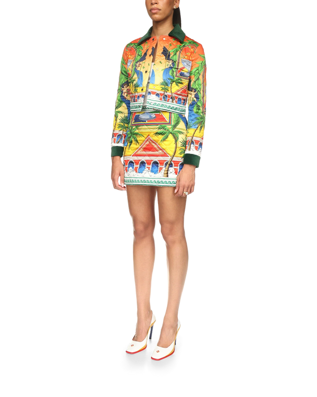 Casablanca Triomphe D'Orange Quilted Cropped Jacket | Casablanca Paris