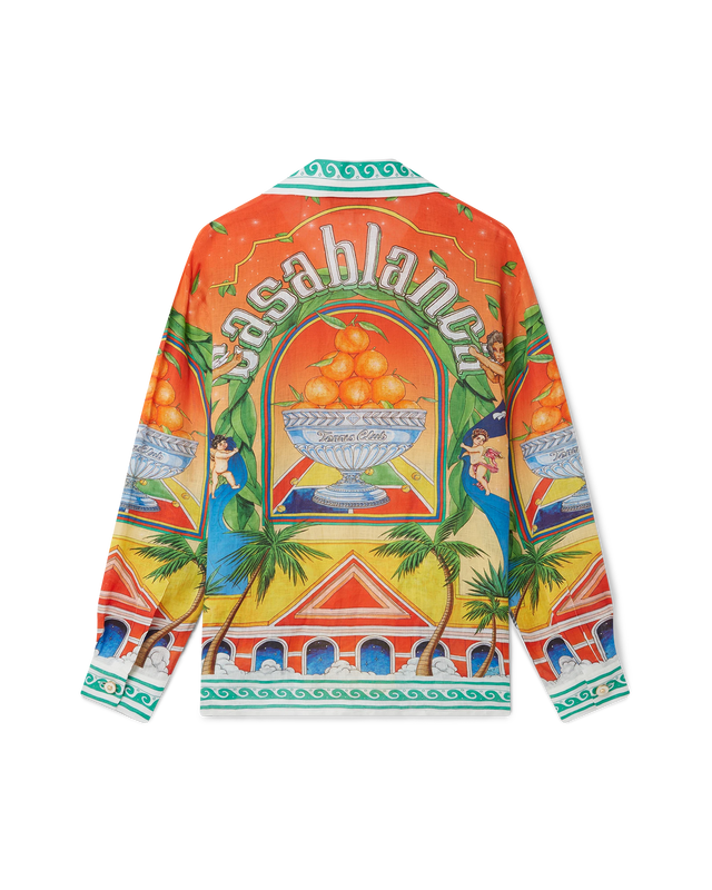 casablanca Trophy Orange Linen Shirt | Casablanca Paris