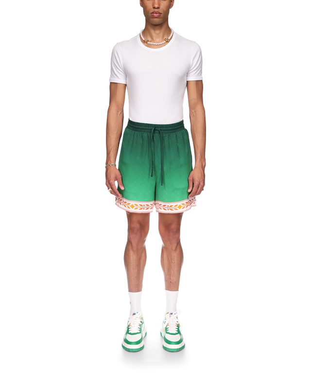 Casablanca Unity Is Power Silk Shorts | Casablanca Paris