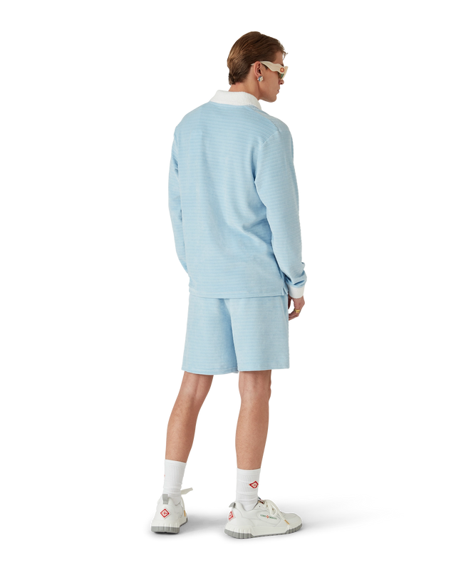 Casablanca Velour Stripe Polo Shirt | Casablanca Paris