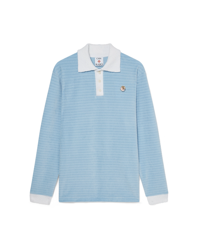 casablanca Velour Stripe Polo Shirt | Casablanca Paris