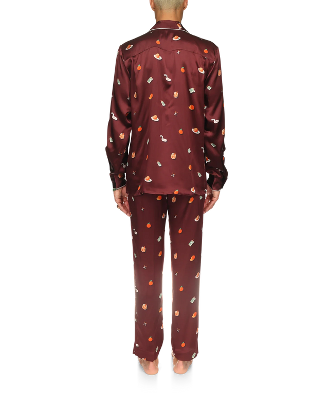 Casablanca Vices Silk Satin Pyjama Shirt | Casablanca Paris