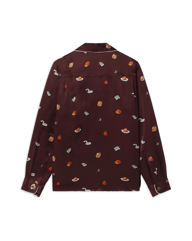 Casablanca Vices Silk Satin Pyjama Shirt | Casablanca Paris