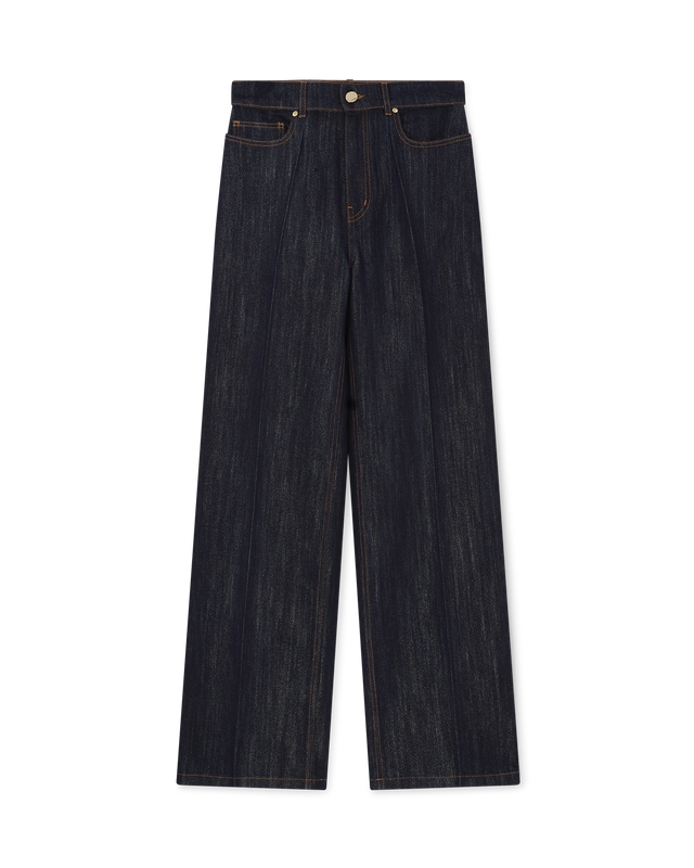 casablanca Washed Indigo Silver Lurex Jeans | Casablanca Paris