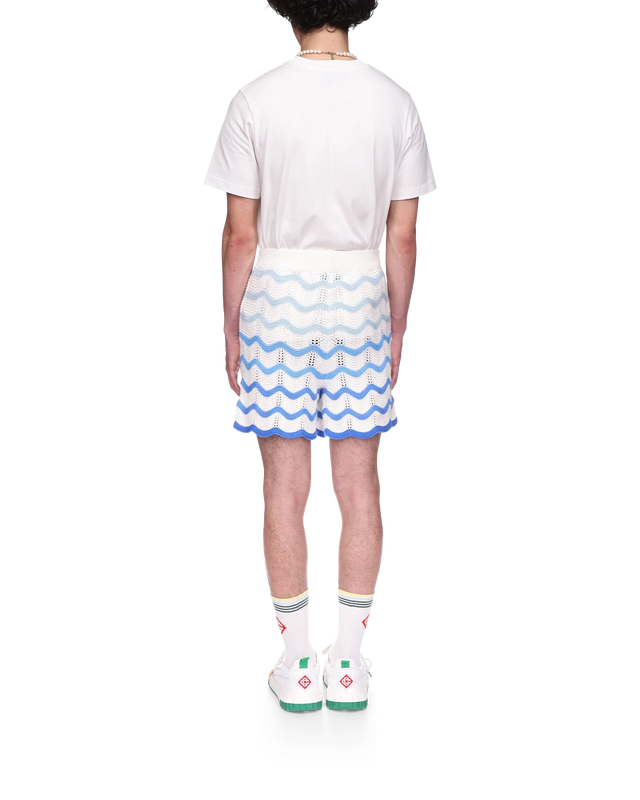 Casablanca Wavy Gradient Crochet Shorts | Casablanca Paris