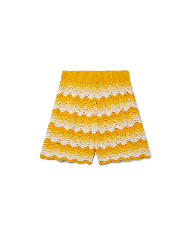 Casablanca Wavy Gradient Crochet Shorts | Casablanca Paris