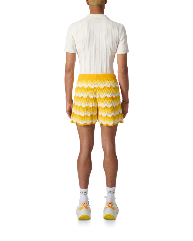 Casablanca Wavy Gradient Crochet Shorts | Casablanca Paris