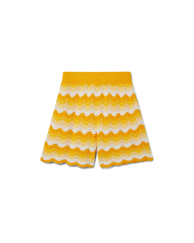 casablanca Wavy Gradient Crochet Shorts | Casablanca Paris