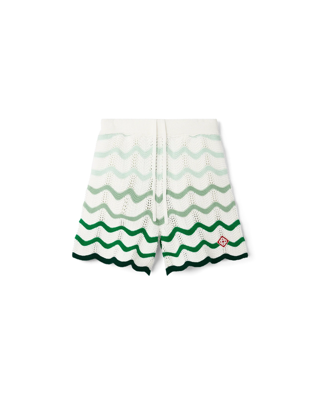 casablanca Wavy Gradient Crochet Shorts | Casablanca Paris