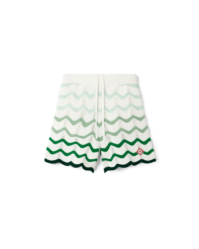 casablanca Wavy Gradient Crochet Shorts | Casablanca Paris