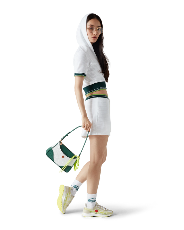 Casablanca White & Green Jeanne Pochette Shoulder Bag– Casablanca