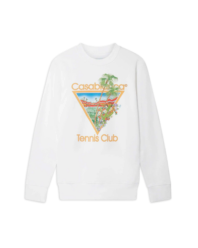 casablanca White Tennis Club Icon Sweatshirt | Casablanca Paris