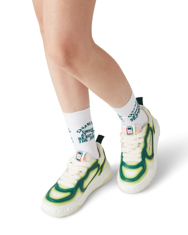 Casablanca Women's Court Green Fade Sneaker | Casablanca Paris