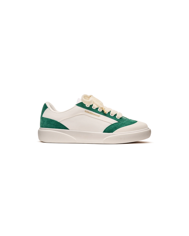casablanca Women's Del Mar White & Green Sneaker | Casablanca Paris