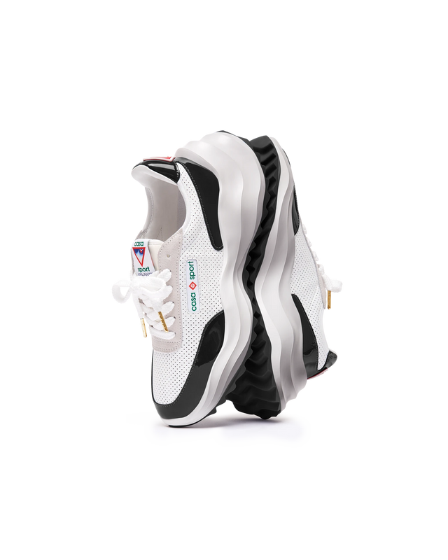 Casablanca Womens Atlantis White & Black Sneaker | Casablanca Paris