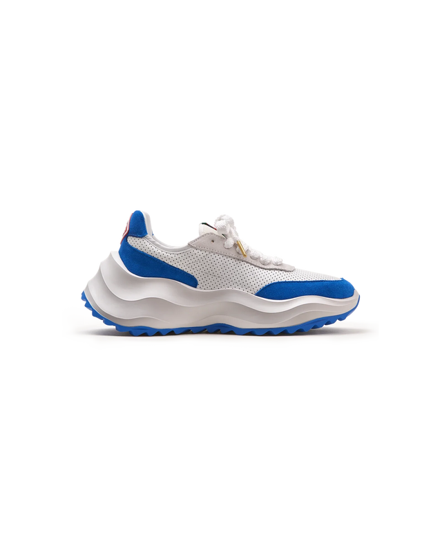 Casablanca Womens Atlantis White & Blue Sneaker | Casablanca Paris