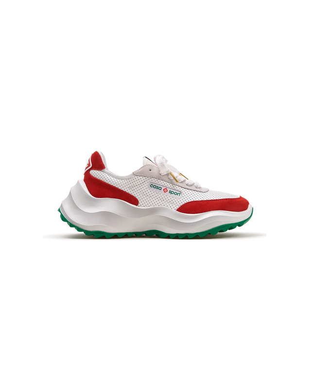 casablanca Womens Atlantis White & Red Sneaker | Casablanca Paris