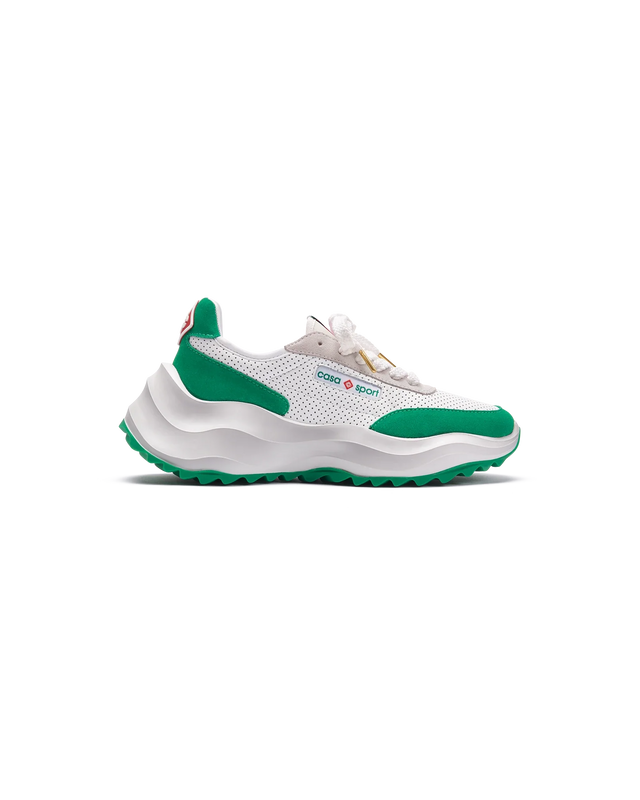 casablanca Womens Atlantis White & Tennis Green Sneaker | Casablanca Paris