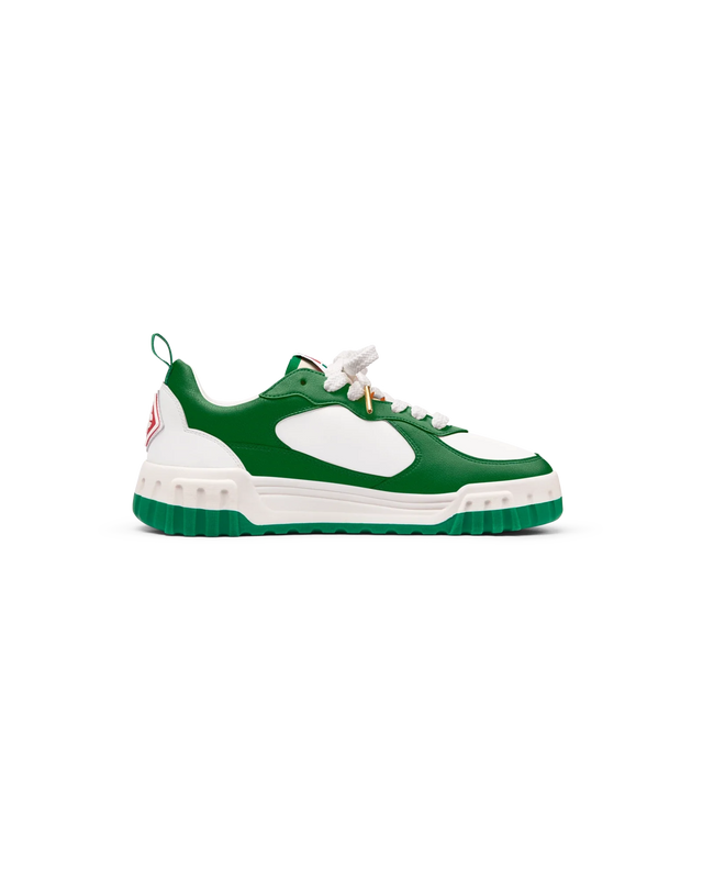 Casablanca Womens Court Green & White Sneaker | Casablanca Paris