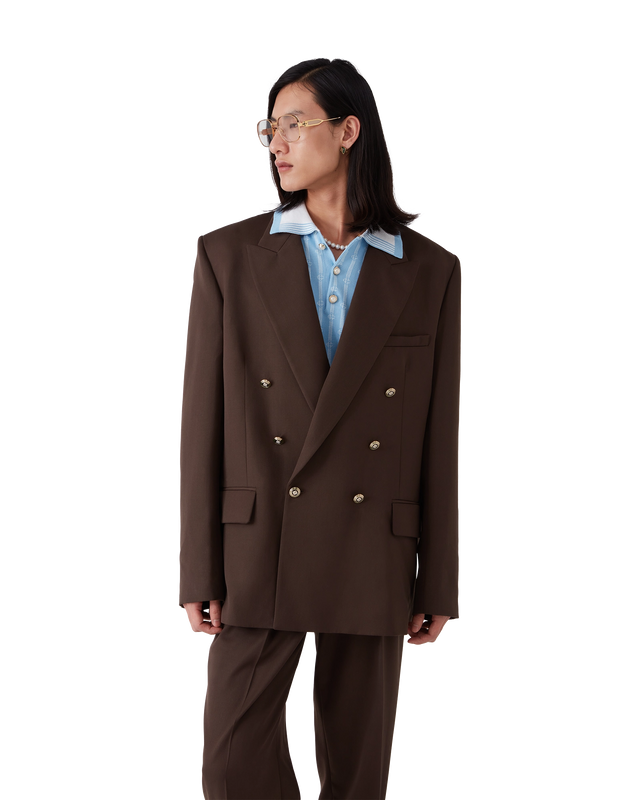 Casablanca Wool Double Breasted Jacket | Casablanca Paris