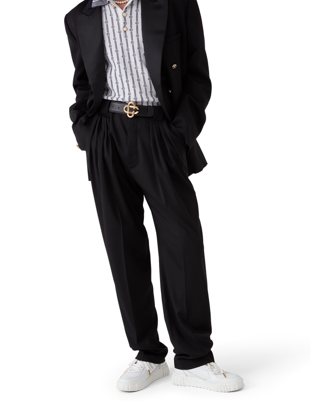 Casablanca Wool Five Pleat Tailored Trousers | Casablanca Paris