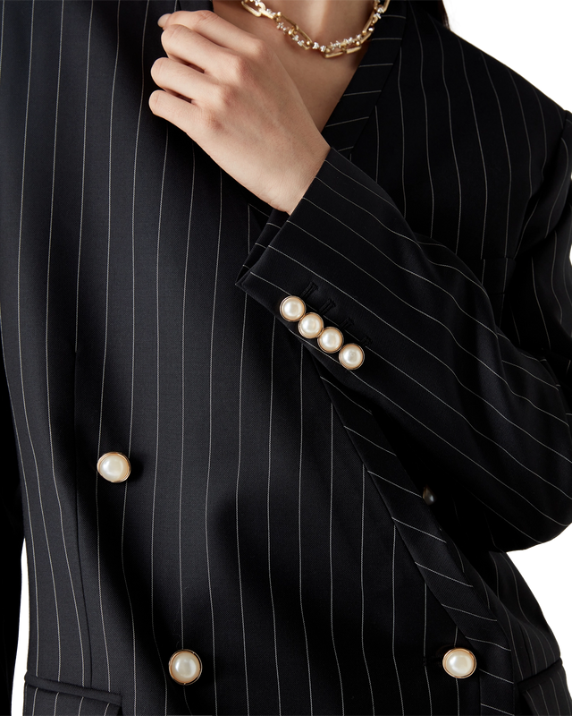 Casablanca Wool Pinstripe Oversized Blazer | Casablanca Paris