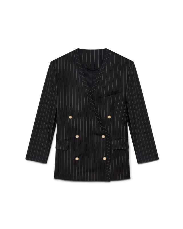 casablanca Wool Pinstripe Oversized Blazer | Casablanca Paris
