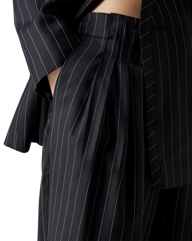Casablanca Wool Pinstripe Triple Pleat Tailored Trousers | Casablanca Paris