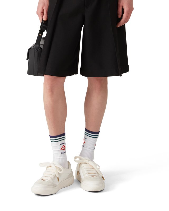 Casablanca Wool Pleated Tailored Shorts | Casablanca Paris