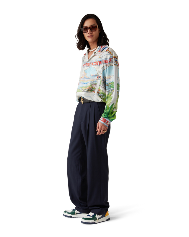 Casablanca Wool Tailored Pleated Trousers | Casablanca Paris