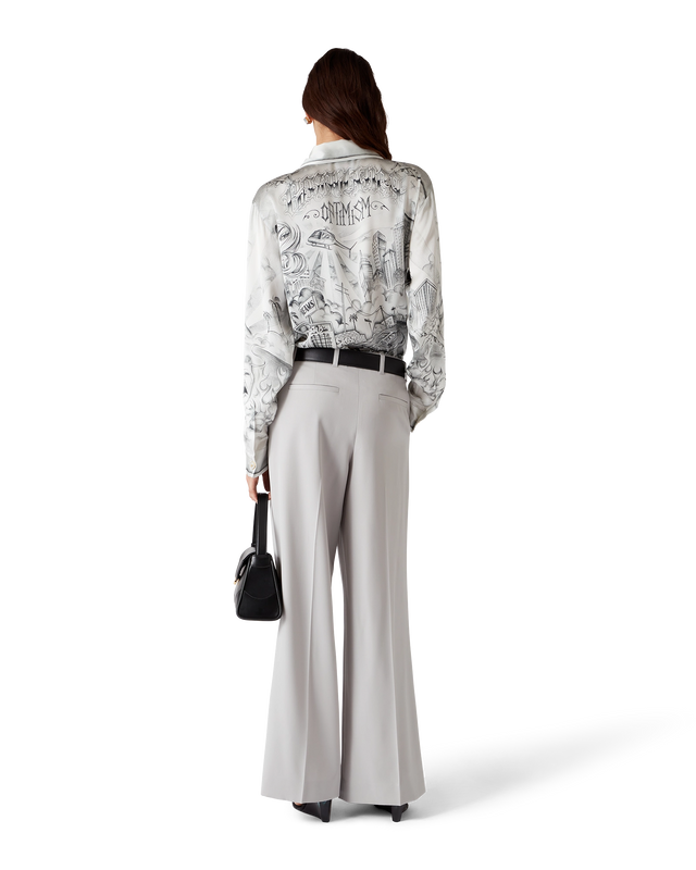 Casablanca Wool Triple Pleat Tailored Trousers | Casablanca Paris