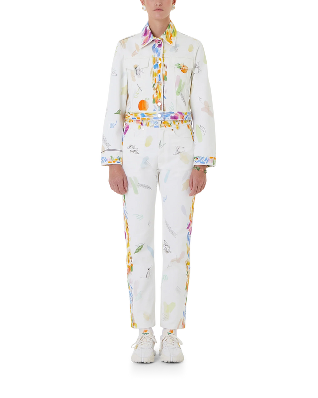 Casablanca Work In Progress Classic Printed Denim Jacket | Casablanca Paris