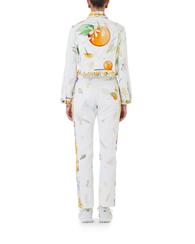 Casablanca Work In Progress Classic Printed Denim Jacket | Casablanca Paris