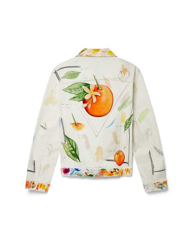 Casablanca Work In Progress Classic Printed Denim Jacket | Casablanca Paris