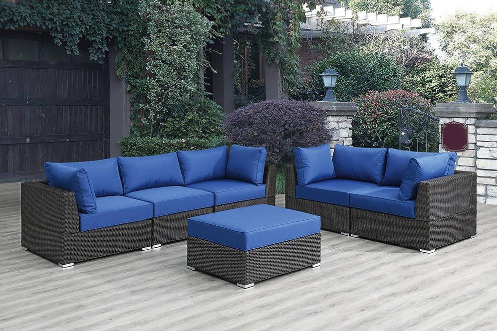 Casamia 6Pc Modular Patio Sofa And Loveseat With Ottoman - Resin Wicker | Casamia Furniture