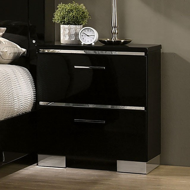 casamia AM7039 - Nightstand - Black - Modern | Casamia Furniture