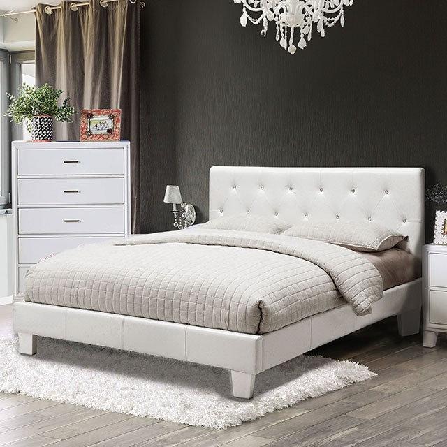 casamia AM7949 - Fulla size Platform Bed - White | Casamia Furniture