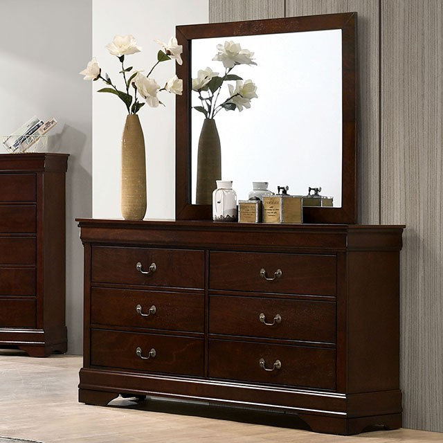 casamia AM7966 - Dresser and Mirror - Cherry | Casamia Furniture