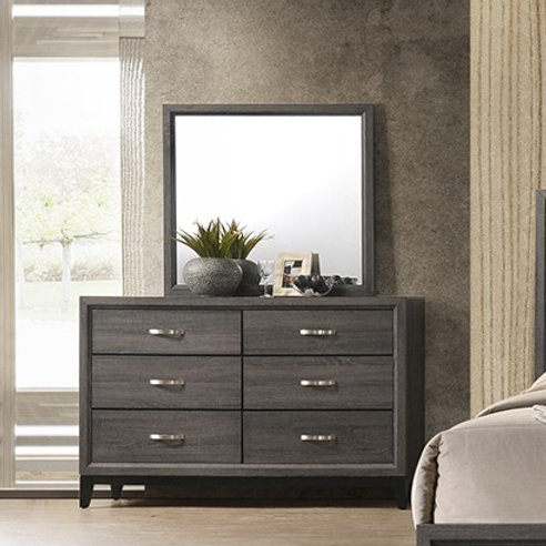 casamia DX4963 - Dresser and Mirror - Gray | Casamia Furniture