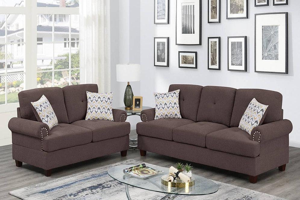 casamia PX8835 - SOFA AND LOVESEAT - DARK COFFEE | Casamia Furniture