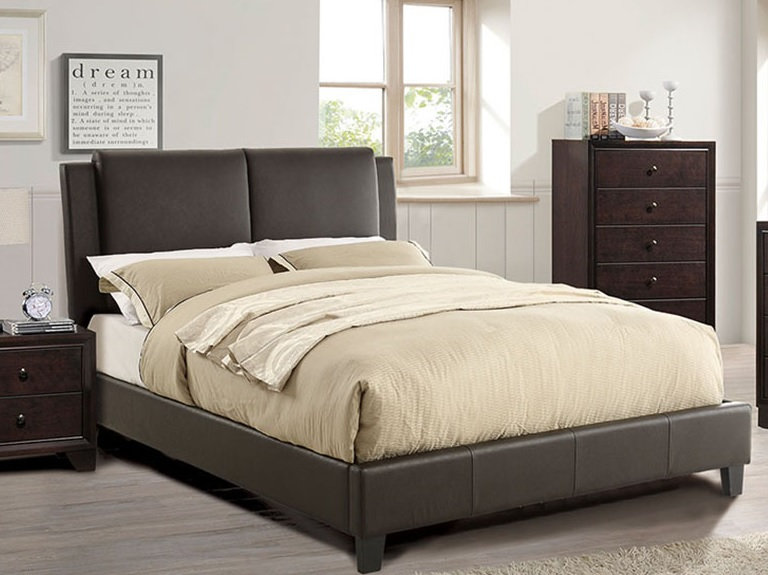 casamia QUEEN VINYL PLATFORM BED PX9336 | Casamia Furniture