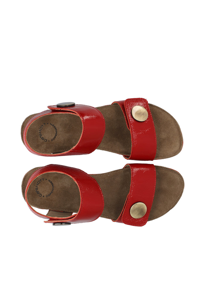 Ca'shott CASAVA SANDAL PATENT LEATHER - Red